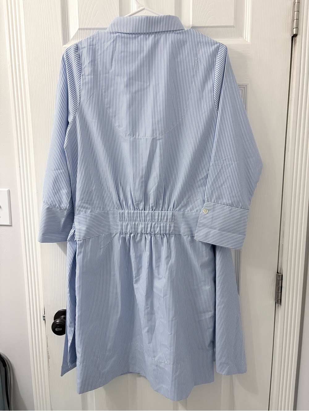 Gretchen Scott Designs Blue & White Striped Shirt Dress - Picture 5 of 5